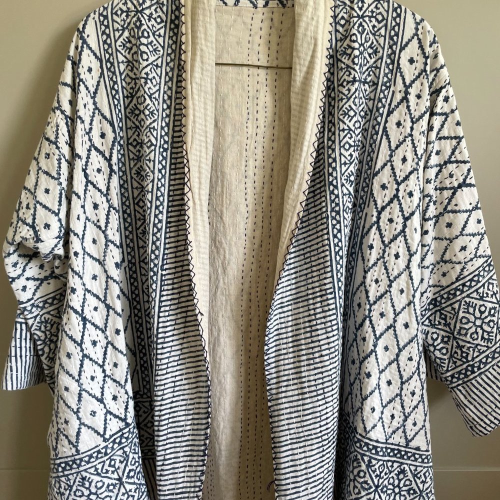 Quilted Kimono Jacket/Robe